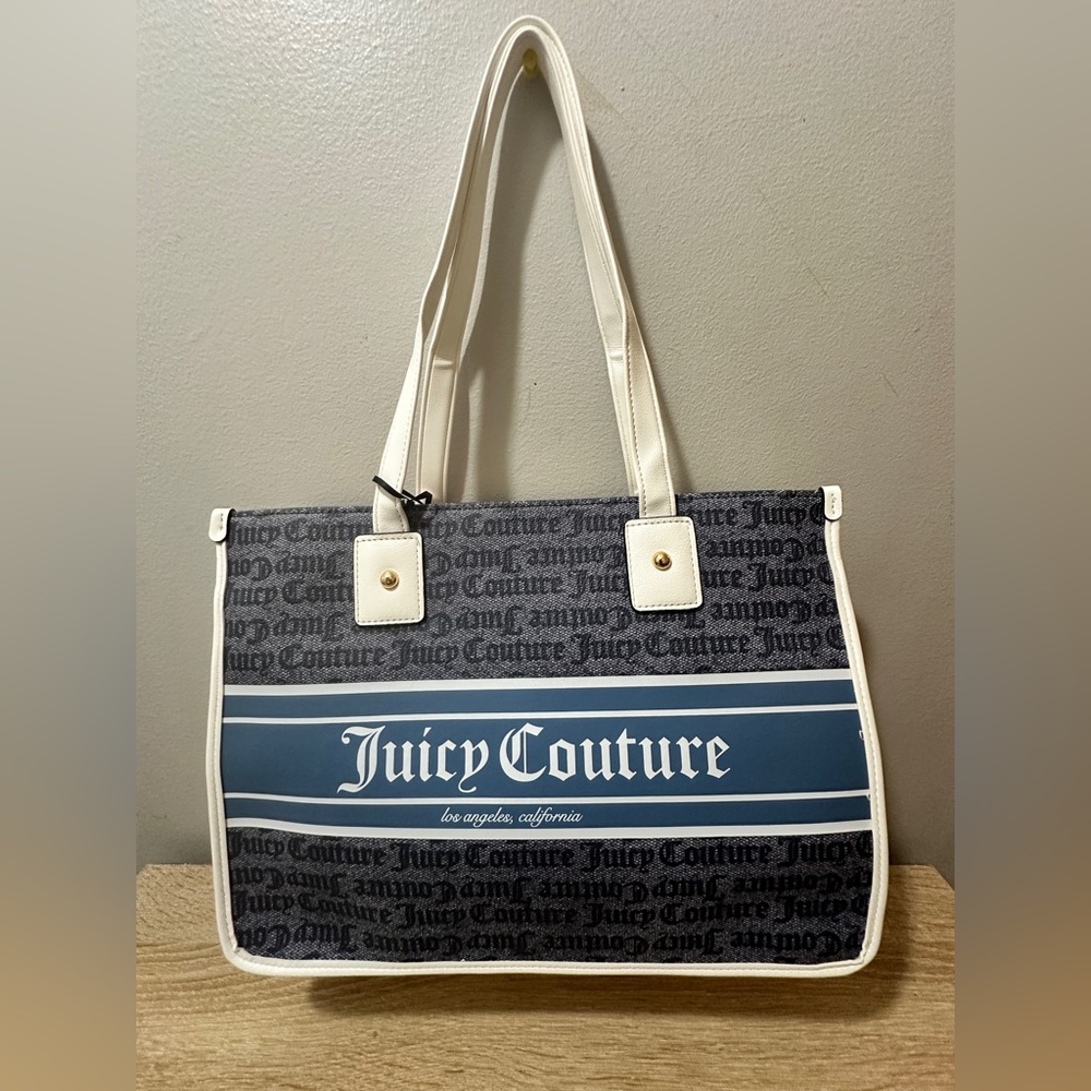 NWT Juicy Couture Status Denim Fashionista Tote Bag